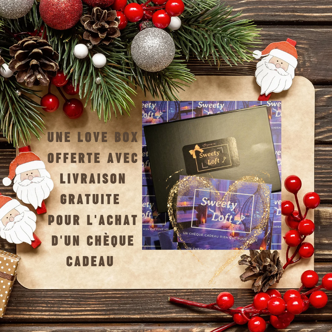 coffret cadeau de NOËL chambre avec jacuzzi